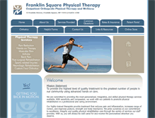 Tablet Screenshot of franklinsquarephysicaltherapy.com